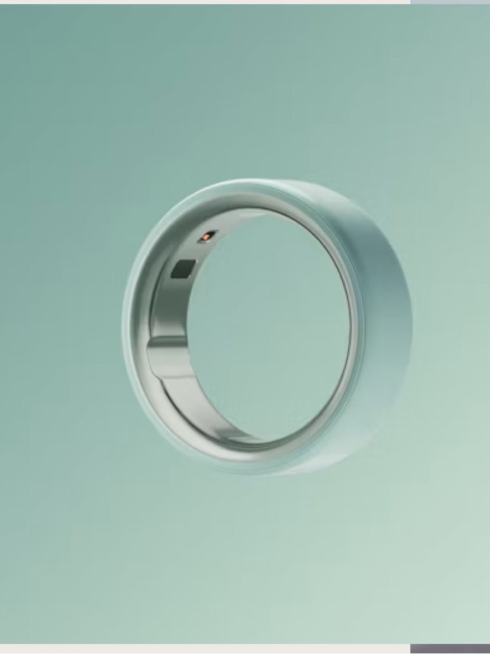 Oura Ring 4 Ceramic Size 8 NWOT - Tide Green